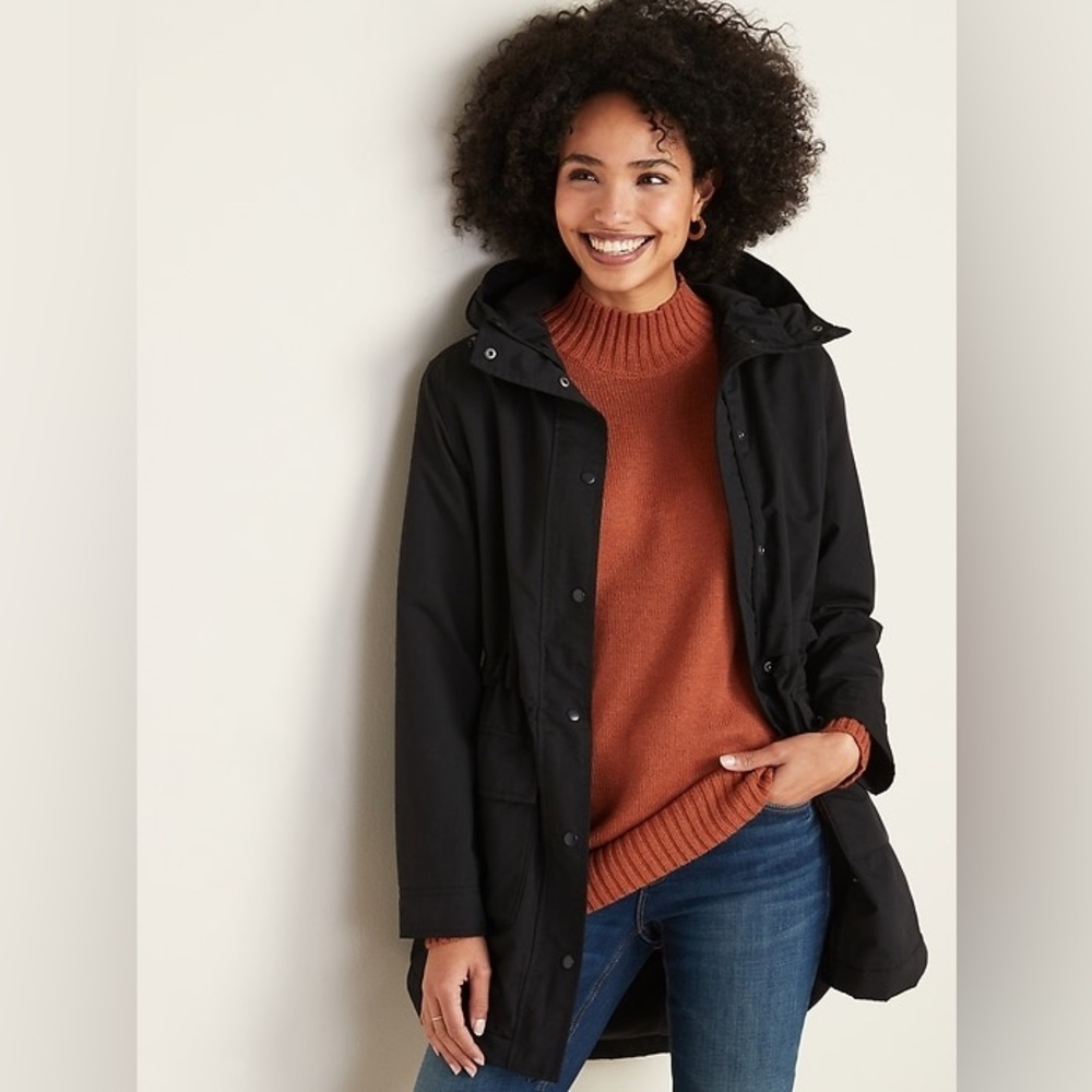Old Navy Water-Resistant Hooded Rain Jacket